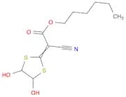 Acetic acid, cyano(4,5-dihydroxy-1,3-dithiolan-2-ylidene)-, hexyl ester