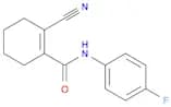 1-Cyclohexene-1-carboxamide, 2-cyano-N-(4-fluorophenyl)-