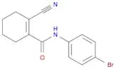 1-Cyclohexene-1-carboxamide, N-(4-bromophenyl)-2-cyano-