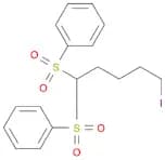 Benzene, 1,1'-[(5-iodopentylidene)bis(sulfonyl)]bis-
