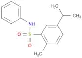 Benzenesulfonamide, 2-methyl-5-(1-methylethyl)-N-phenyl-