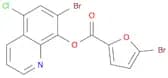 2-Furancarboxylic acid, 5-bromo-, 7-bromo-5-chloro-8-quinolinyl ester