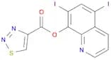 1,2,3-Thiadiazole-4-carboxylic acid, 5,7-diiodo-8-quinolinyl ester