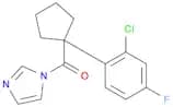 1H-Imidazole, 1-[[1-(2-chloro-4-fluorophenyl)cyclopentyl]carbonyl]-
