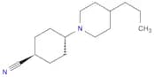 Cyclohexanecarbonitrile, 4-(4-propyl-1-piperidinyl)-, trans-