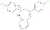 1H-1,5-Benzodiazepine, 2,4-bis(4-chlorophenyl)-2,3-dihydro-2-methyl-