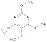 Pyrimidine, 4-(1-aziridinyl)-2,6-dimethoxy-5-(methylthio)-