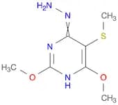 4(1H)-Pyrimidinone, 2,6-dimethoxy-5-(methylthio)-, hydrazone