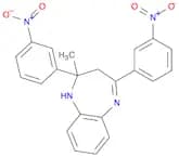 1H-1,5-Benzodiazepine, 2,3-dihydro-2-methyl-2,4-bis(3-nitrophenyl)-