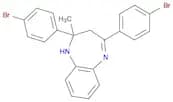 1H-1,5-Benzodiazepine, 2,4-bis(4-bromophenyl)-2,3-dihydro-2-methyl-