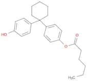 Hexanoic acid, 4-[1-(4-hydroxyphenyl)cyclohexyl]phenyl ester