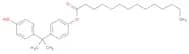 Tetradecanoic acid, 4-[1-(4-hydroxyphenyl)-1-methylethyl]phenyl ester