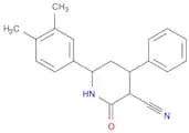 3-Piperidinecarbonitrile, 6-(3,4-dimethylphenyl)-2-oxo-4-phenyl-