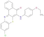 5H-Benzo[a]phenothiazin-5-one, 9-chloro-6-[(4-ethoxyphenyl)amino]-