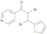 1-Propanone, 2,3-dibromo-1-(4-pyridinyl)-3-(2-thienyl)-