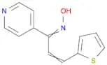2-Propen-1-one, 1-(4-pyridinyl)-3-(2-thienyl)-, oxime