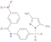 Benzamide, N-[4-[(3,5-dimethyl-1H-pyrazol-1-yl)sulfonyl]phenyl]-3-nitro-