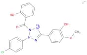 3-(4-CHLOROPHENYL)-2-(2-HYDROXYBENZOYL)-5-(3-HYDROXY-4-METHOXYPHENYL)-2H-TETRAZOLIUM IODIDE
