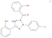 3-(4-CHLOROPHENYL)-2-(2-HYDROXYBENZOYL)-5-(2-HYDROXYPHENYL)-2H-TETRAZOLIUM IODIDE