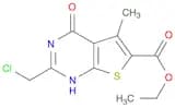 Ethyl 2-(chloromethyl)-5-methyl-4-oxo-3,4-dihydrothieno[2,3-d]pyrimidine-6-carboxylate
