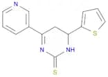 2(1H)-Pyrimidinethione, 5,6-dihydro-4-(3-pyridinyl)-6-(2-thienyl)-