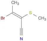 2-Butenenitrile, 3-bromo-2-(methylthio)-, (E)-