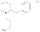 Piperidine, 1-butyl-2-(phenylmethyl)-, hydrochloride