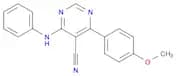 5-Pyrimidinecarbonitrile, 4-(4-methoxyphenyl)-6-(phenylamino)-