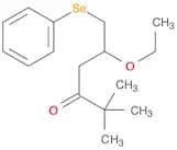 3-Hexanone, 5-ethoxy-2,2-dimethyl-6-(phenylseleno)-