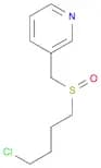 Pyridine, 3-[[(4-chlorobutyl)sulfinyl]methyl]-