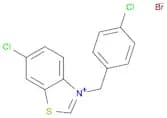 Benzothiazolium, 6-chloro-3-[(4-chlorophenyl)methyl]-, bromide