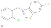 Benzothiazolium, 6-chloro-3-[(2-chlorophenyl)methyl]-, bromide