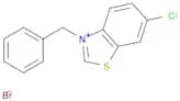 Benzothiazolium, 6-chloro-3-(phenylmethyl)-, bromide