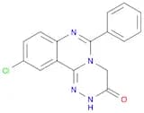 2H-[1,2,4]Triazino[4,3-c]quinazolin-3(4H)-one, 10-chloro-6-phenyl-