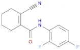 1-Cyclohexene-1-carboxamide, 2-cyano-N-(2,4-difluorophenyl)-