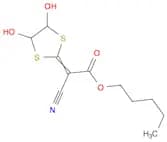 Acetic acid, cyano(4,5-dihydroxy-1,3-dithiolan-2-ylidene)-, pentyl ester