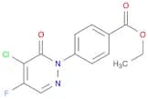 Benzoic acid, 4-(5-chloro-4-fluoro-6-oxo-1(6H)-pyridazinyl)-, ethyl ester