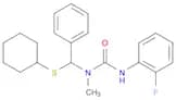 Urea, N-[(cyclohexylthio)phenylmethyl]-N'-(2-fluorophenyl)-N-methyl-