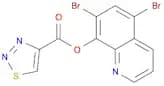 1,2,3-Thiadiazole-4-carboxylic acid, 5,7-dibromo-8-quinolinyl ester