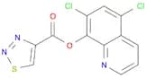1,2,3-Thiadiazole-4-carboxylic acid, 5,7-dichloro-8-quinolinyl ester
