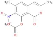 1H-2-Benzopyran-1-one, 8-(acetyloxy)-3,6-dimethyl-7-nitro-