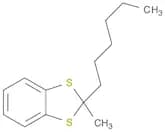 1,3-Benzodithiole, 2-hexyl-2-methyl-