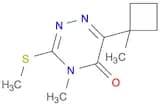 1,2,4-Triazin-5(4H)-one, 4-methyl-6-(1-methylcyclobutyl)-3-(methylthio)-