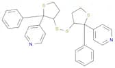 Pyridine, 4,4'-[dithiobis(tetrahydro-2-phenyl-3,2-thiophenediyl)]bis-