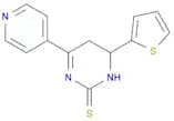 2(1H)-Pyrimidinethione, 5,6-dihydro-4-(4-pyridinyl)-6-(2-thienyl)-