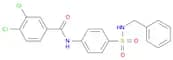 Benzamide, 3,4-dichloro-N-[4-[[(phenylmethyl)amino]sulfonyl]phenyl]-