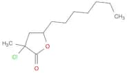 2(3H)-Furanone, 3-chloro-5-heptyldihydro-3-methyl-