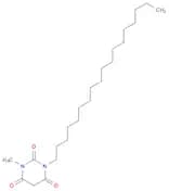 2,4,6(1H,3H,5H)-Pyrimidinetrione, 1-methyl-3-octadecyl-