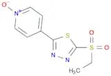 Pyridine, 4-[5-(ethylsulfonyl)-1,3,4-thiadiazol-2-yl]-, 1-oxide