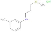Benzenamine, 3-methyl-N-[3-(methylthio)propyl]-, hydrochloride